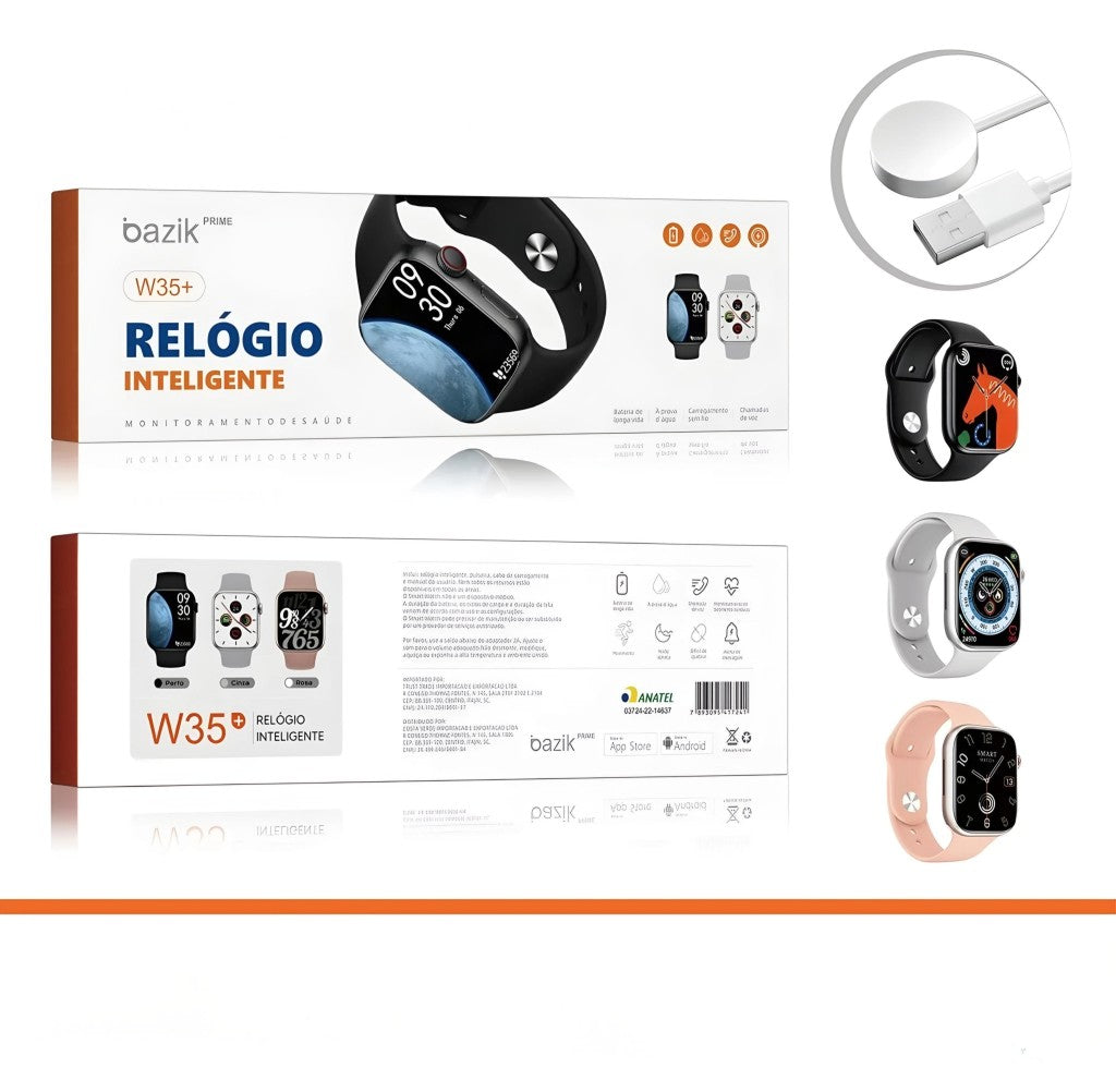 Relógio Inteligente Smartwatch W35+ Basik