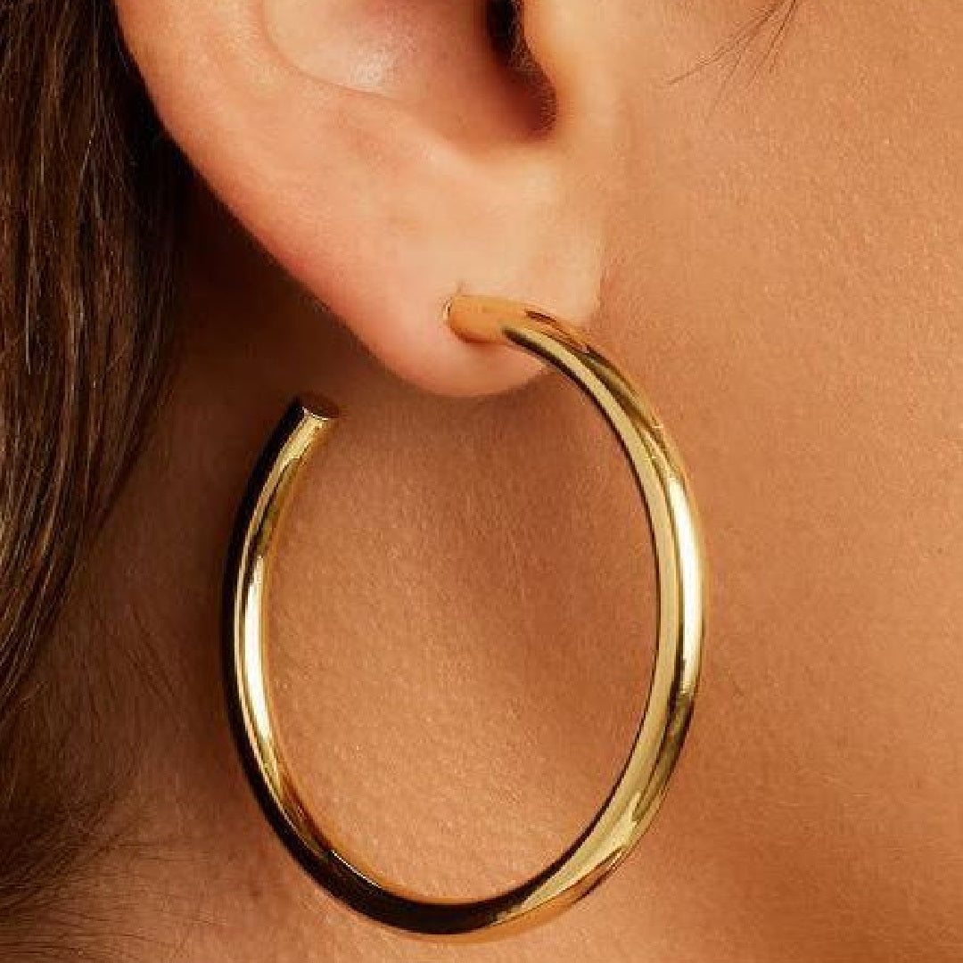 Brinco Argola Cano Com Tarraxa