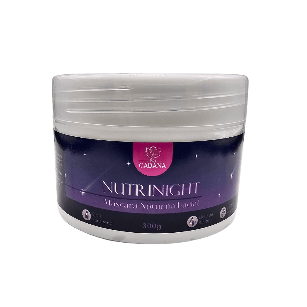 Máscara Noturna Facial NutriNight Fio Cabana 300g | Hidrata, Regenera e Ilumina